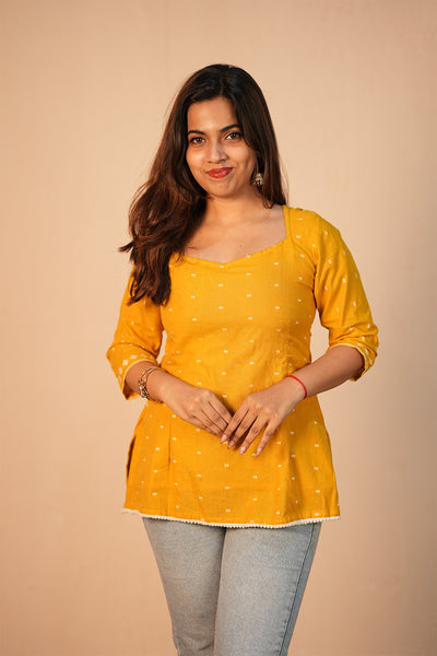 Marigold Short Kurta