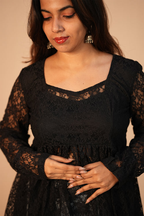 Bella Lace Peplum Top