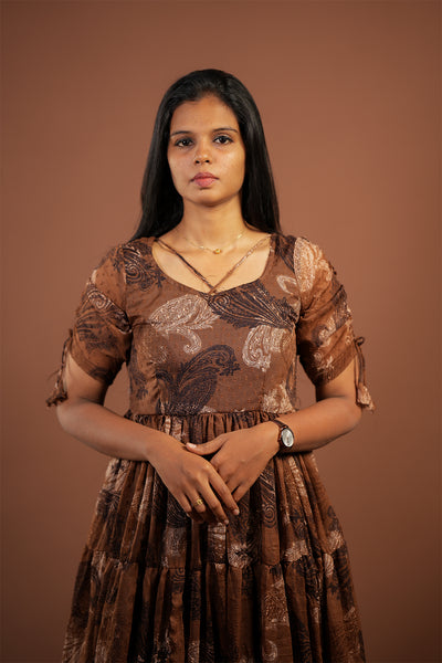 BROWN FLORAL