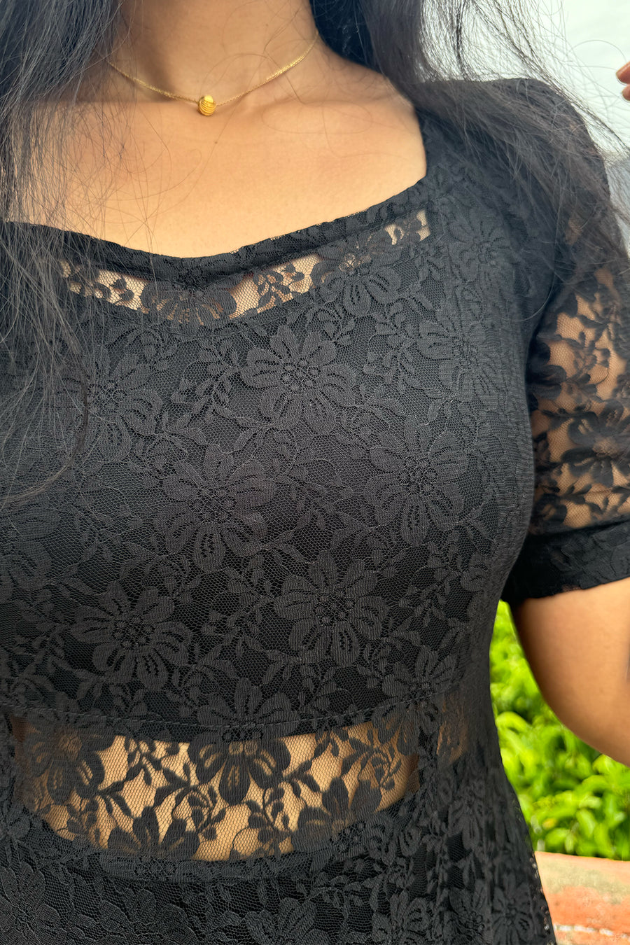 Kushi Black Lace Dress