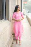 Pink Cloud Handloom Cotton Co-ord Set