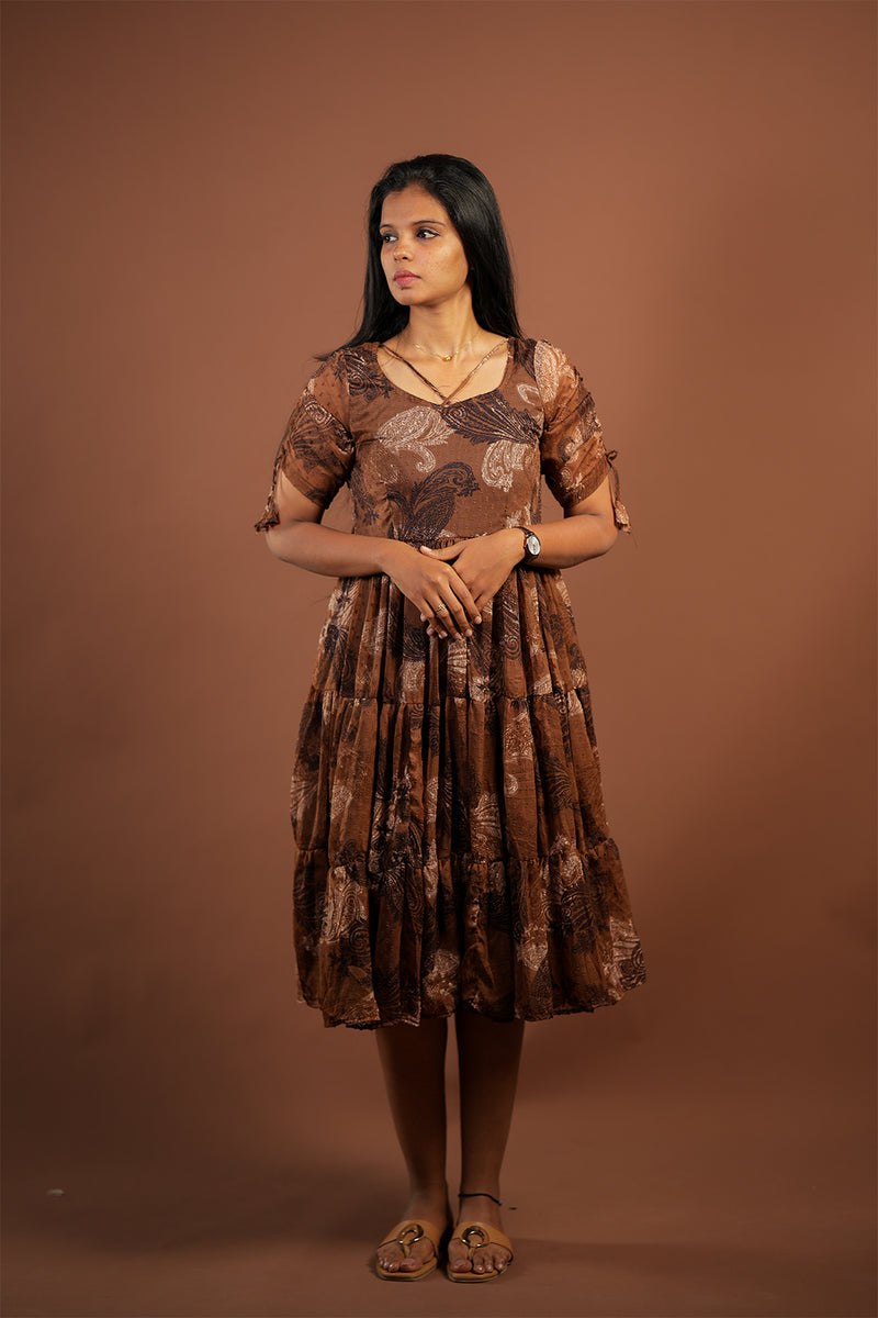 BROWN FLORAL