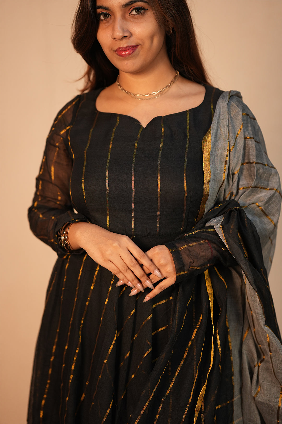 Karisal Black Mul Cotton Set