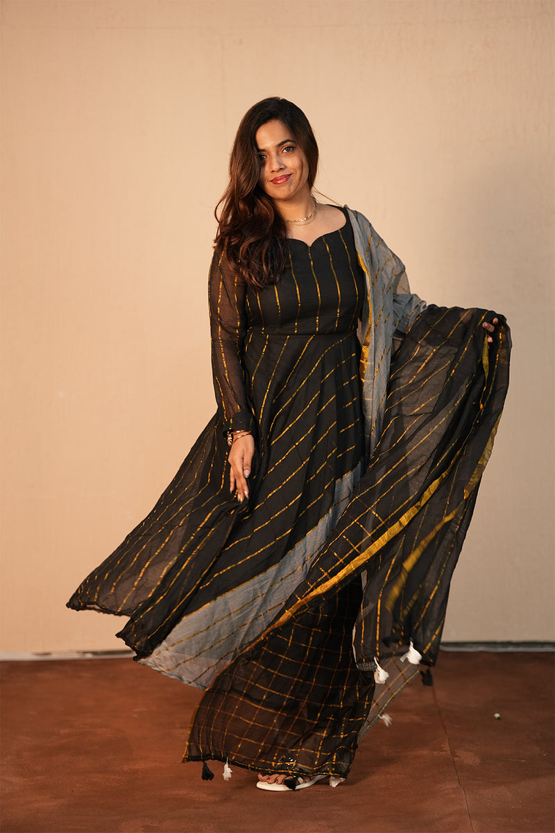 Karisal Black Mul Cotton Set