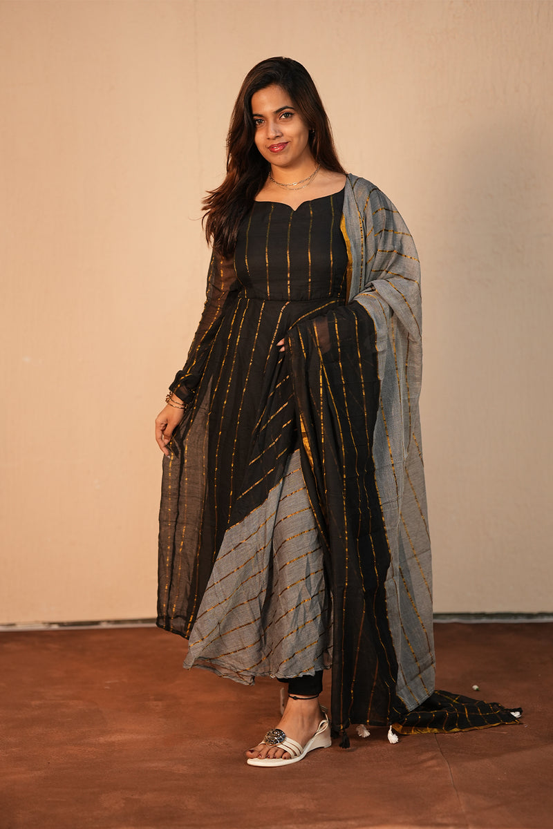 Karisal Black Mul Cotton Set