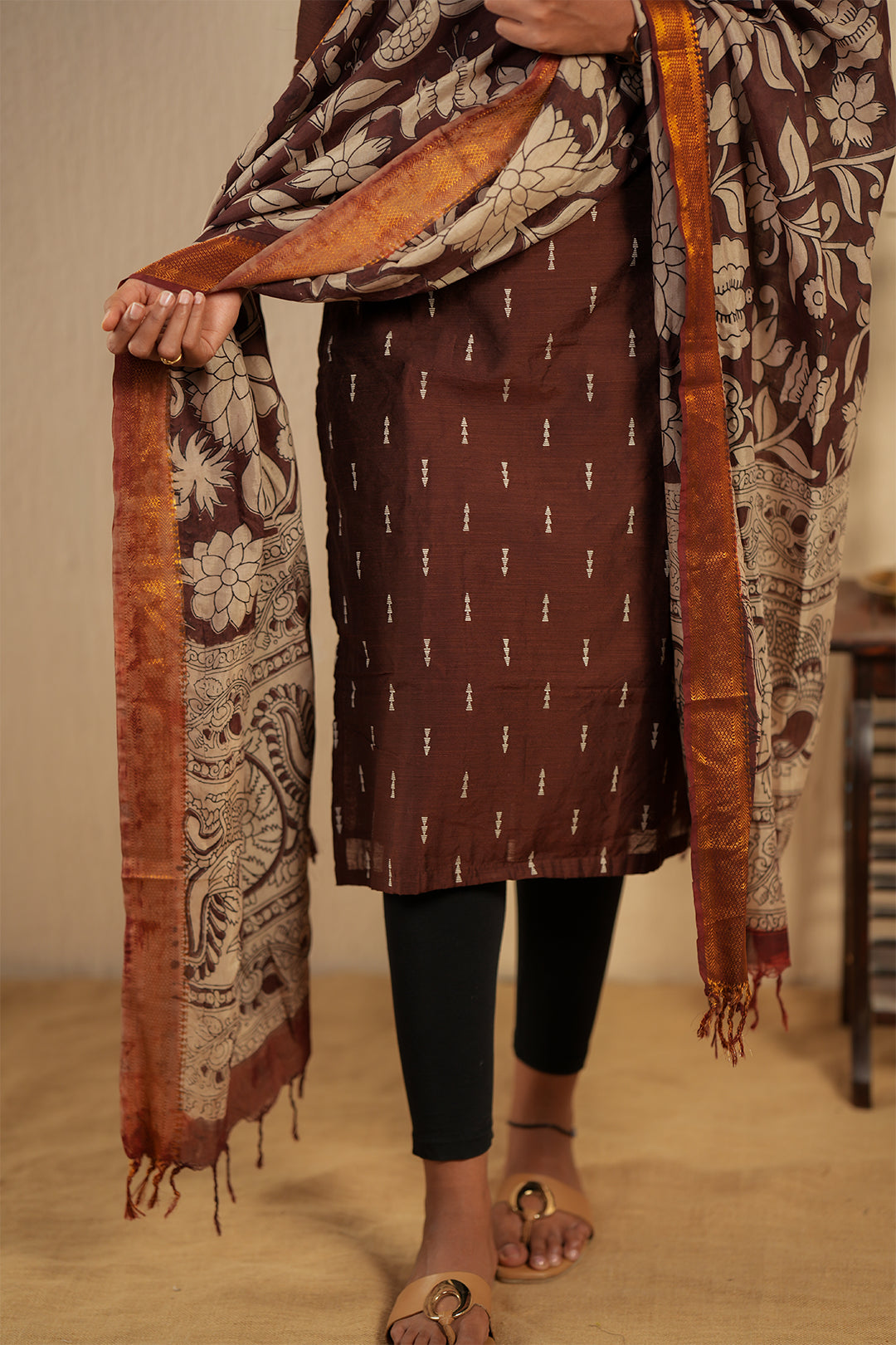 KASHVI BROWN SUIT SET