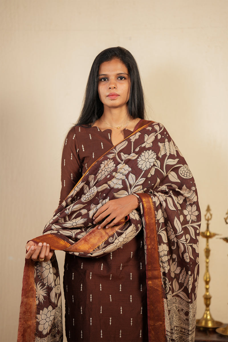 KASHVI BROWN SUIT SET