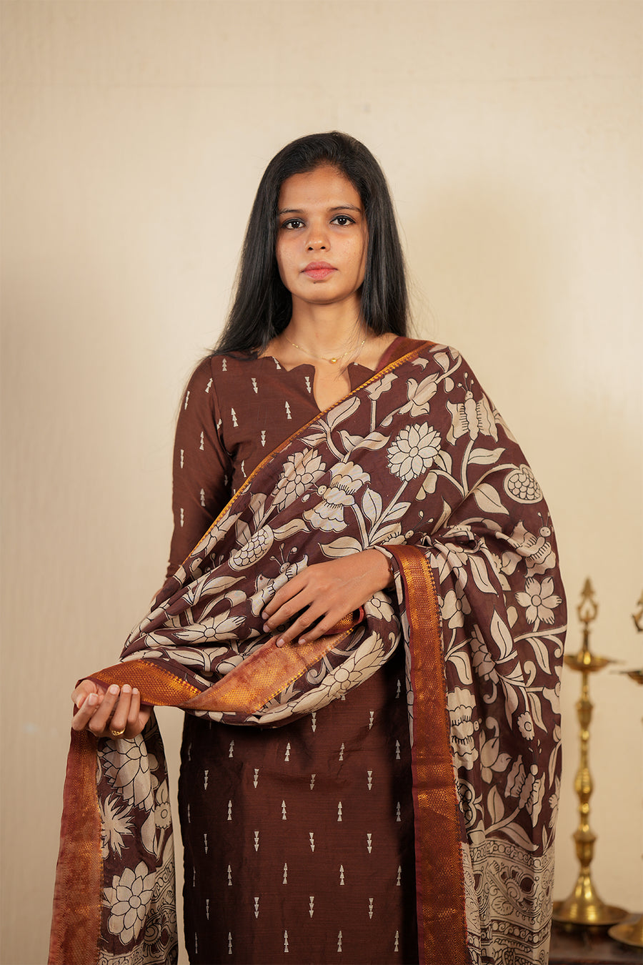 KASHVI BROWN SUIT SET