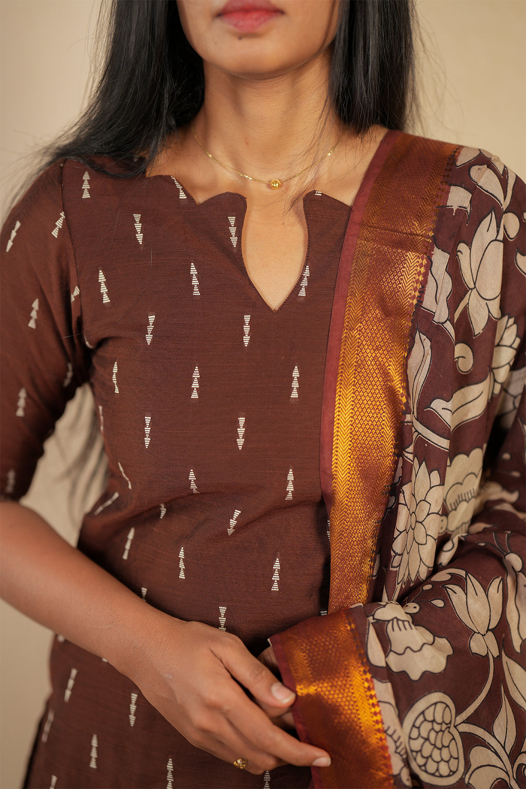 KASHVI BROWN SUIT SET