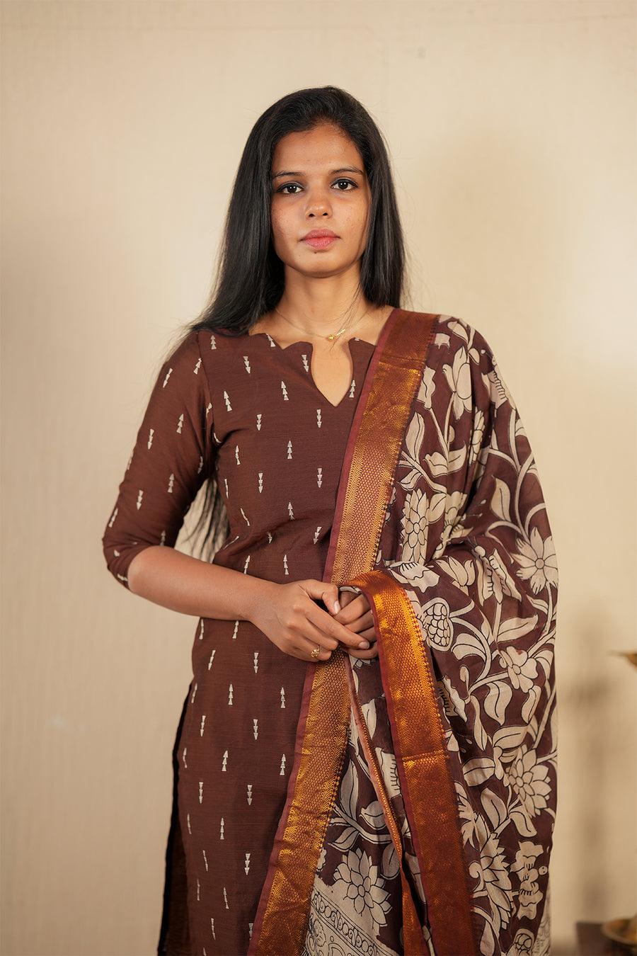 KASHVI BROWN SUIT SET