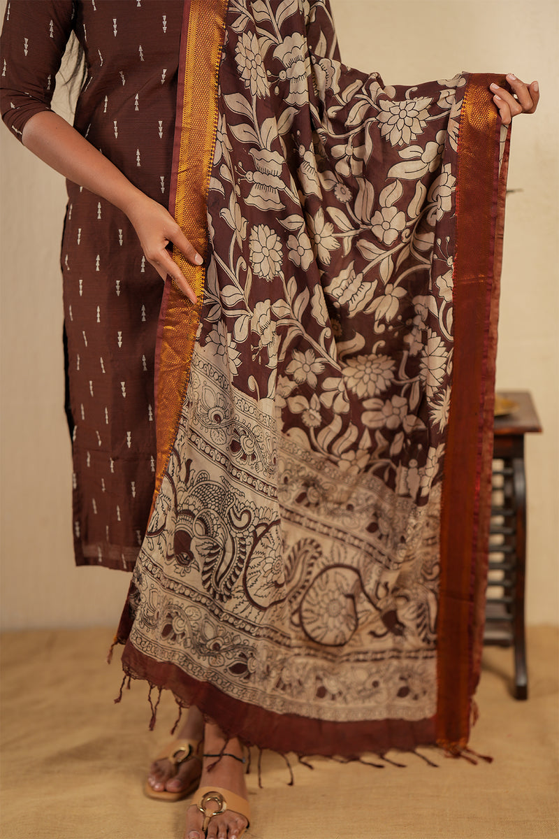KASHVI BROWN SUIT SET