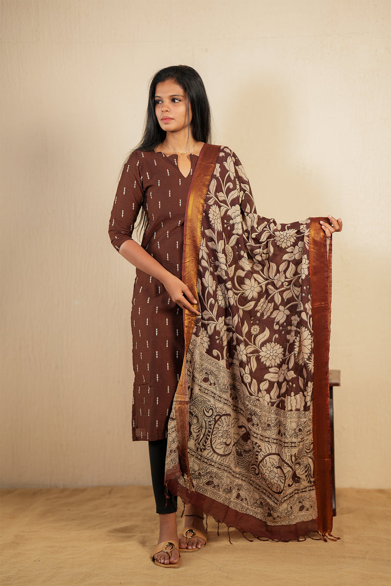 KASHVI BROWN SUIT SET